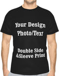 Custom T Shirts for Men & Women, 3D All Over Print Customized T Shirt, Desgin Your Own Shirts with Photo/Text