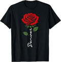 Denver Red Flower Art First Name for Men Kids Boys T-Shirt