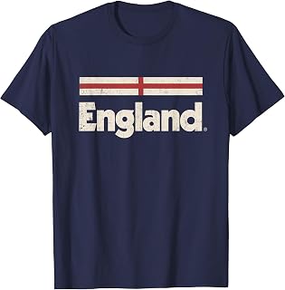 Retro England Flag English Blue T-Shirt