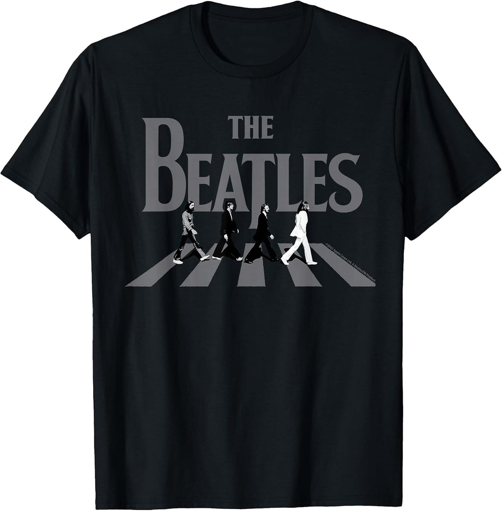 Abbey Road Greyscale Album Cover T-Shirt