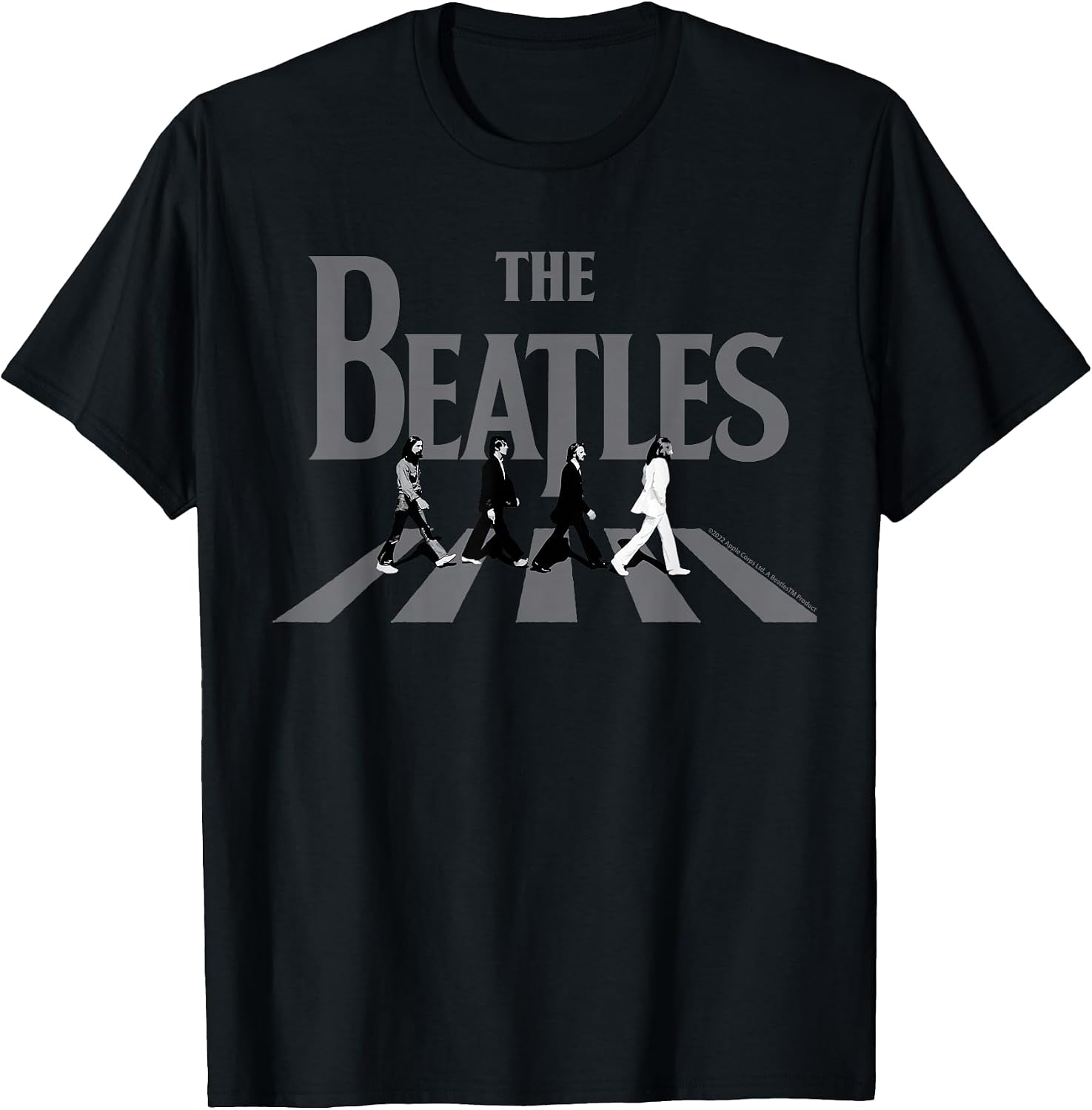 Abbey Road Greyscale Album Cover T-Shirt