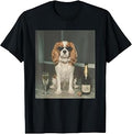Cavalier King Charles Drinking Champagne T-Shirt