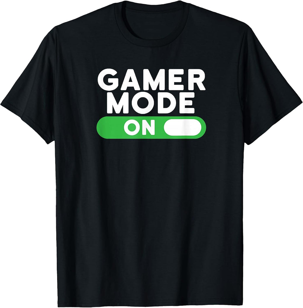 Gamer Mode On Funny Novelty Gaming Video Games T Shirt T-Shirt