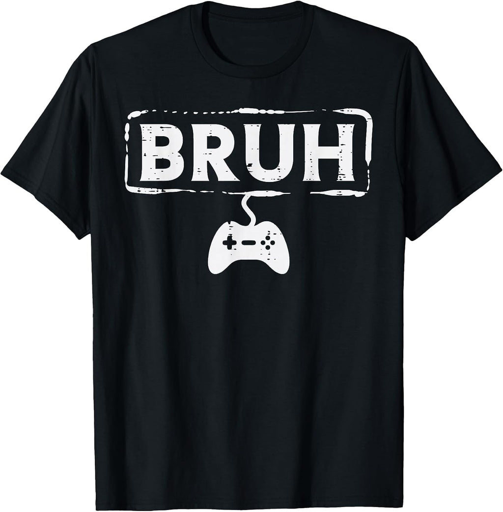 Gamer Bruh Video Game Funny Gaming Teen Men Boys Kids Youth T-Shirt