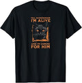 Tell SchrÃ¶dinger I'm Alive and I'm Coming for Him Funny Cat T-Shirt