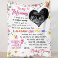 Pamaheart Personalized Mommy Blanket, Mom to Be Gifts Pregnancy Gifts, New Pregnancy Gift for Mom, Custom Photo Ultrasound,