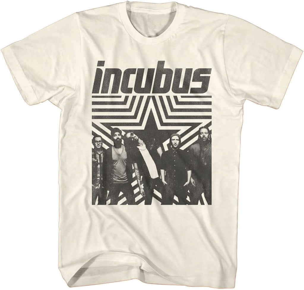 Incubus T Shirt Band Photo Star Mens Short Sleeve T Shirt 90s Music Vintage Style Graphic Tees