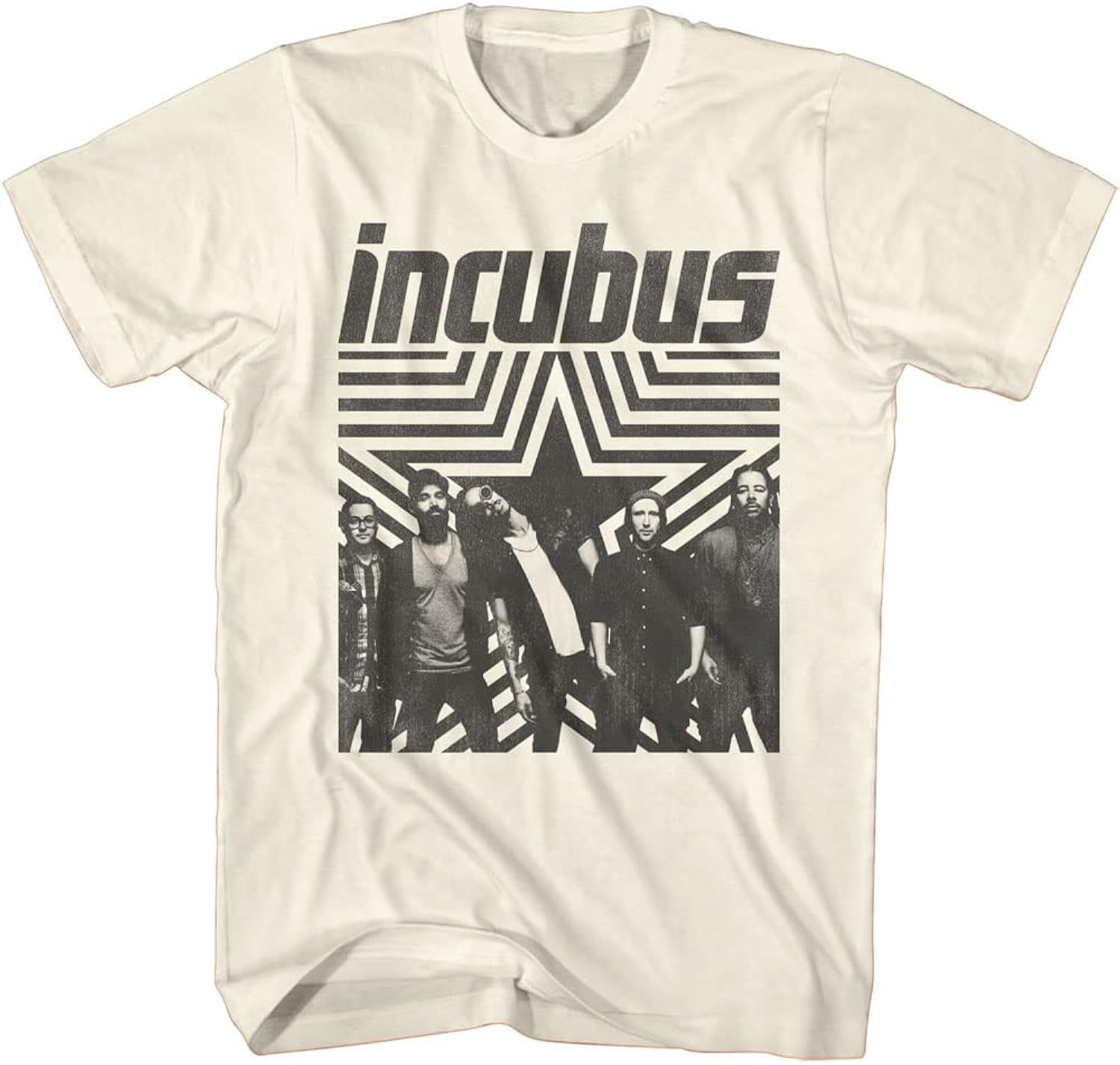 Incubus T Shirt Band Photo Star Mens Short Sleeve T Shirt 90s Music Vintage Style Graphic Tees