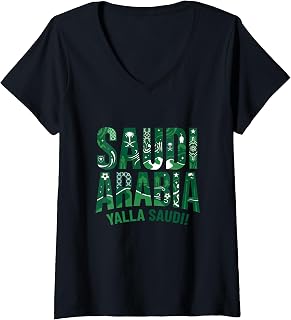 Women's Saudi Arabia V-Neck T-Shirt