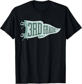 Third Grade Back to School Pennant Flag 3rd Grade Teacher T-Shirt