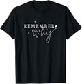 Inspirational Quote Remember Your Why Motivational Positive T-Shirt