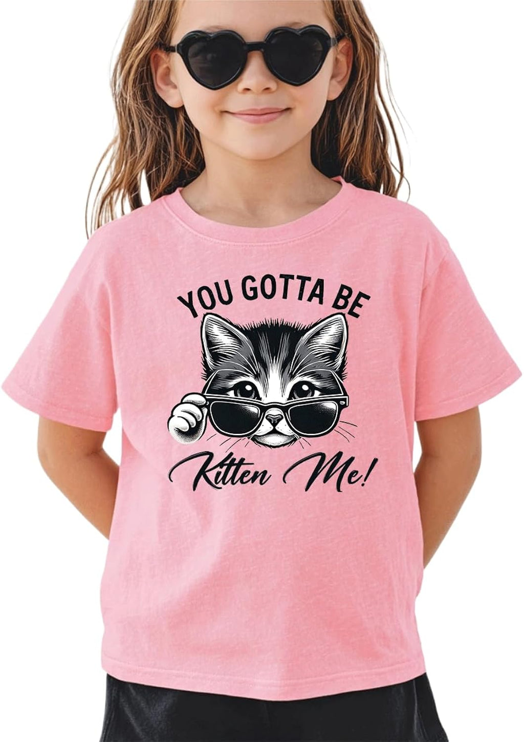 Kids Toddler Little Boys Girls T-Shirt Short Sleeve Funny Animals Graphic Letters Print Tee Top Summer Clothes