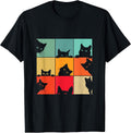 Funny Retro Vintage Curious Black Cat for Cats Lover T-Shirt