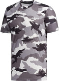 Mens All Over Print Camo Graphic T-Shirt, Black/White