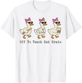 Off to Teach 2nd Grade Teacher Funny Back to School Goose T-Shirt