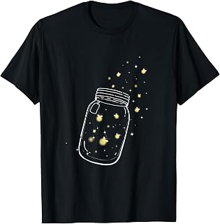 Fireflies Bugs in A Jar Firefly Lightning Insects T-Shirt