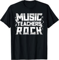 Music Teachers Rock School Appreciation Gift Choir Band Men Women Girls Kids T-Shirt