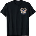 250 Years American 250th Anniversary 1776 4th July 2 Sided T-Shirt