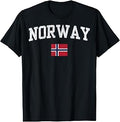 Norway Flag Fan Pride Men Women Boys Girls Kids Youth T-Shirt