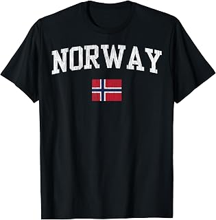 Norway Flag Fan Pride Men Women Boys Girls Kids Youth T-Shirt
