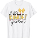 Hello Kindergarten Team Kinder Back to School Teacher Kid T-Shirt