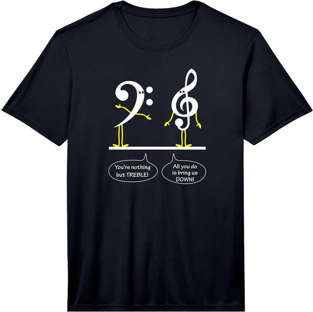 Musician Marching Band Music Funny Nothing But Treble Performance T-Shirt