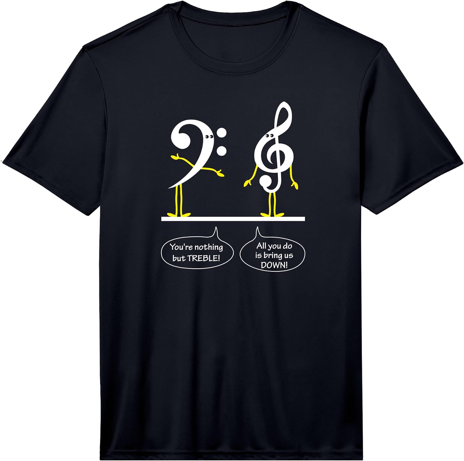 Musician Marching Band Music Funny Nothing But Treble Performance T-Shirt