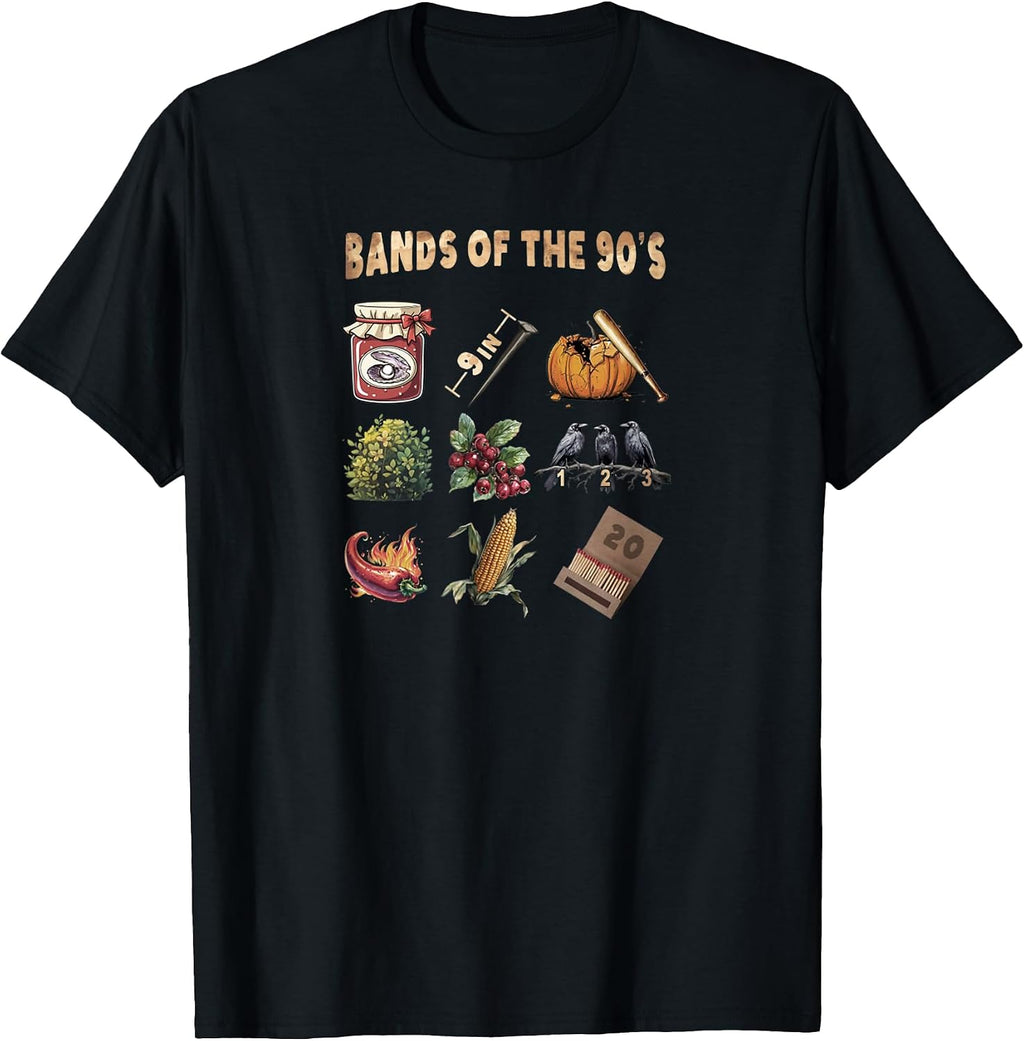 Vintage Style Design Popular Music Bands of The 90's Band T-Shirt