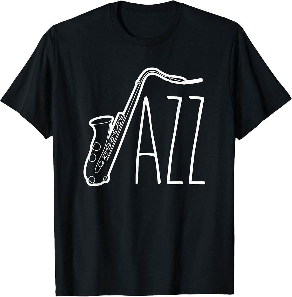 Cool Saxophone For Men Women Jazz Music Band Musician Player T-Shirt