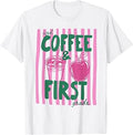 First Grade Teacher Iced Coffee First Grade Back to School T-Shirt