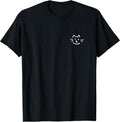 Cute Cat Face - Minimalist Subtle Graphic Kitten Lover T-Shirt
