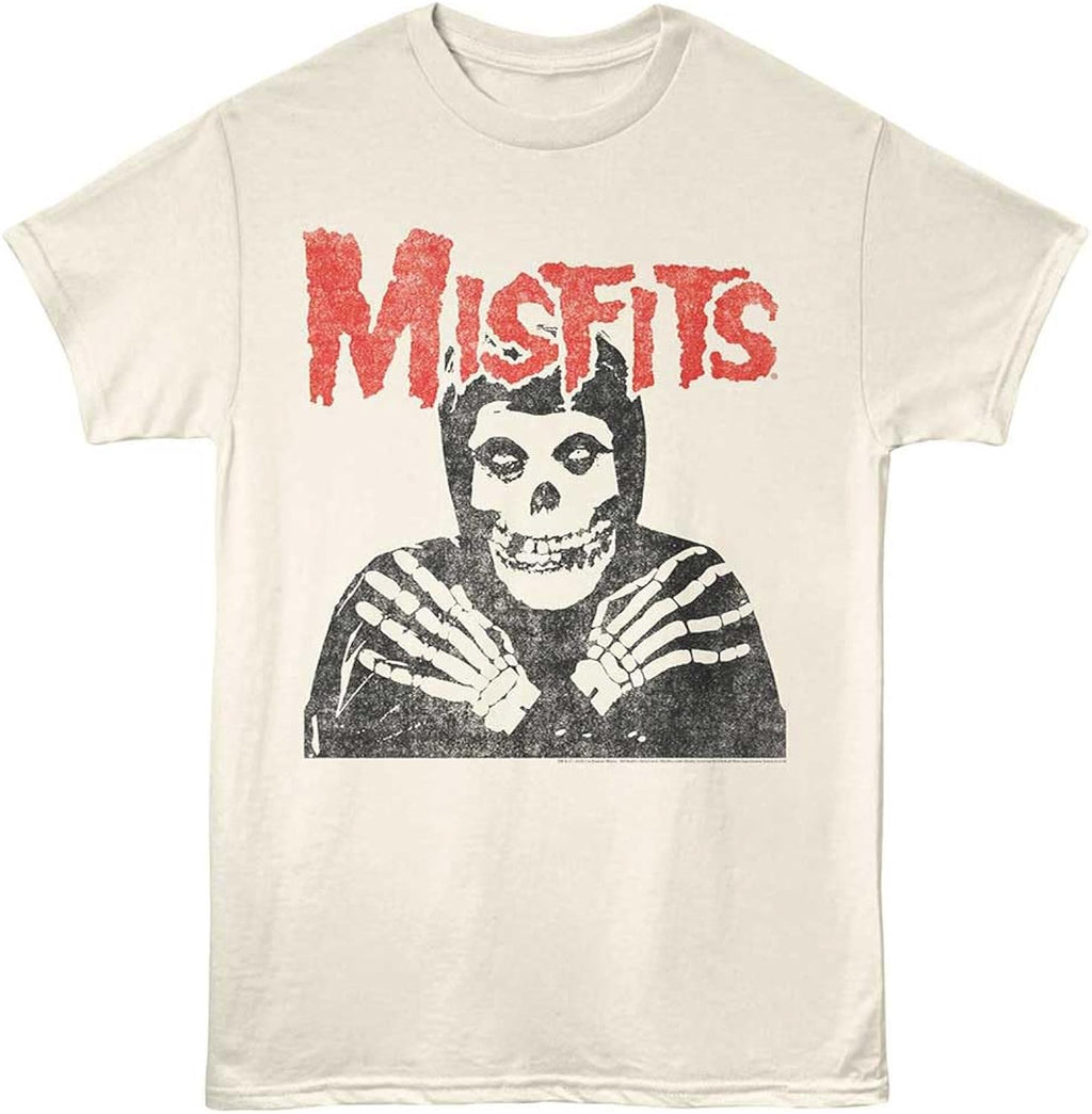 Misfits T Shirt Skull Crossed Arms Mens Short Sleeve T Shirts Classic Rock Vintage Style Graphic Tees