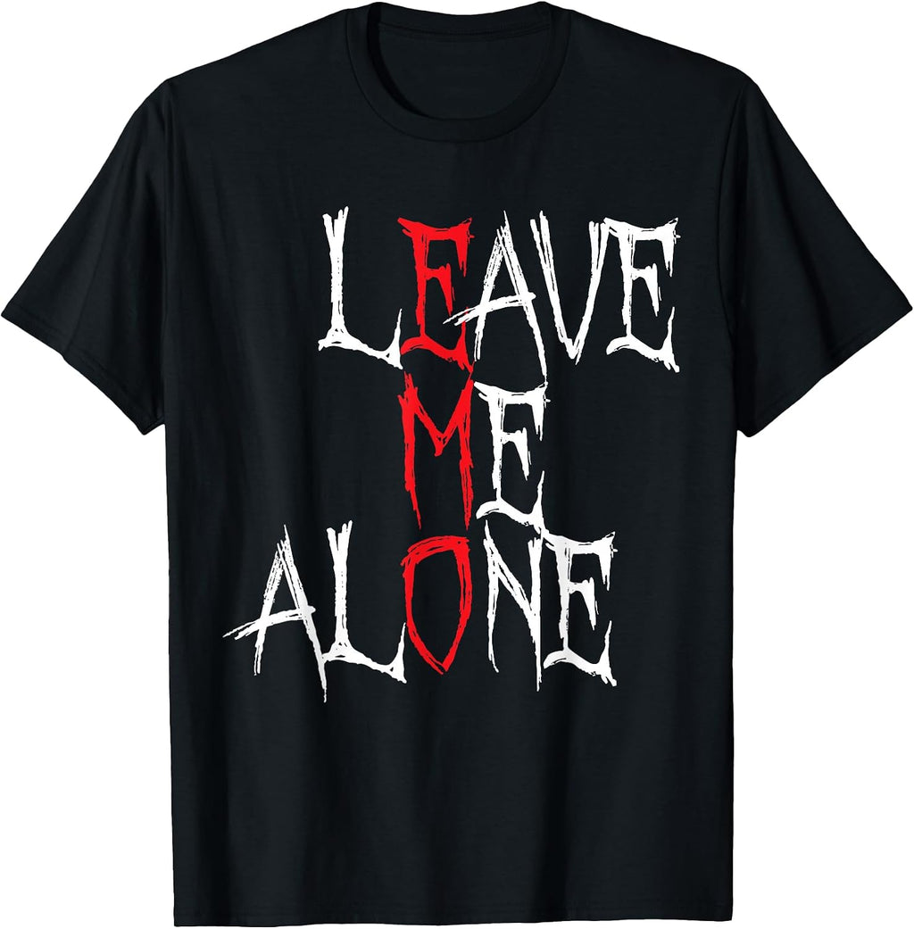 Leave me Alone Emo Aesthetic Goth Scene Alternative Music T-Shirt