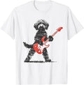 Goldendoodle Rock Playing Guitar T-Shirt