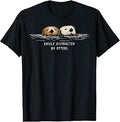 Easily Distracted By Otters River Wildlife Nature Graphic T-Shirt