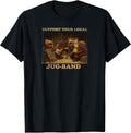 Vintage Support Local JUG-Band Graphic Music Musician Joke T-Shirt