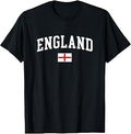 Vintage England Flag English Retro Mens Womens Kids Souvenir T-Shirt