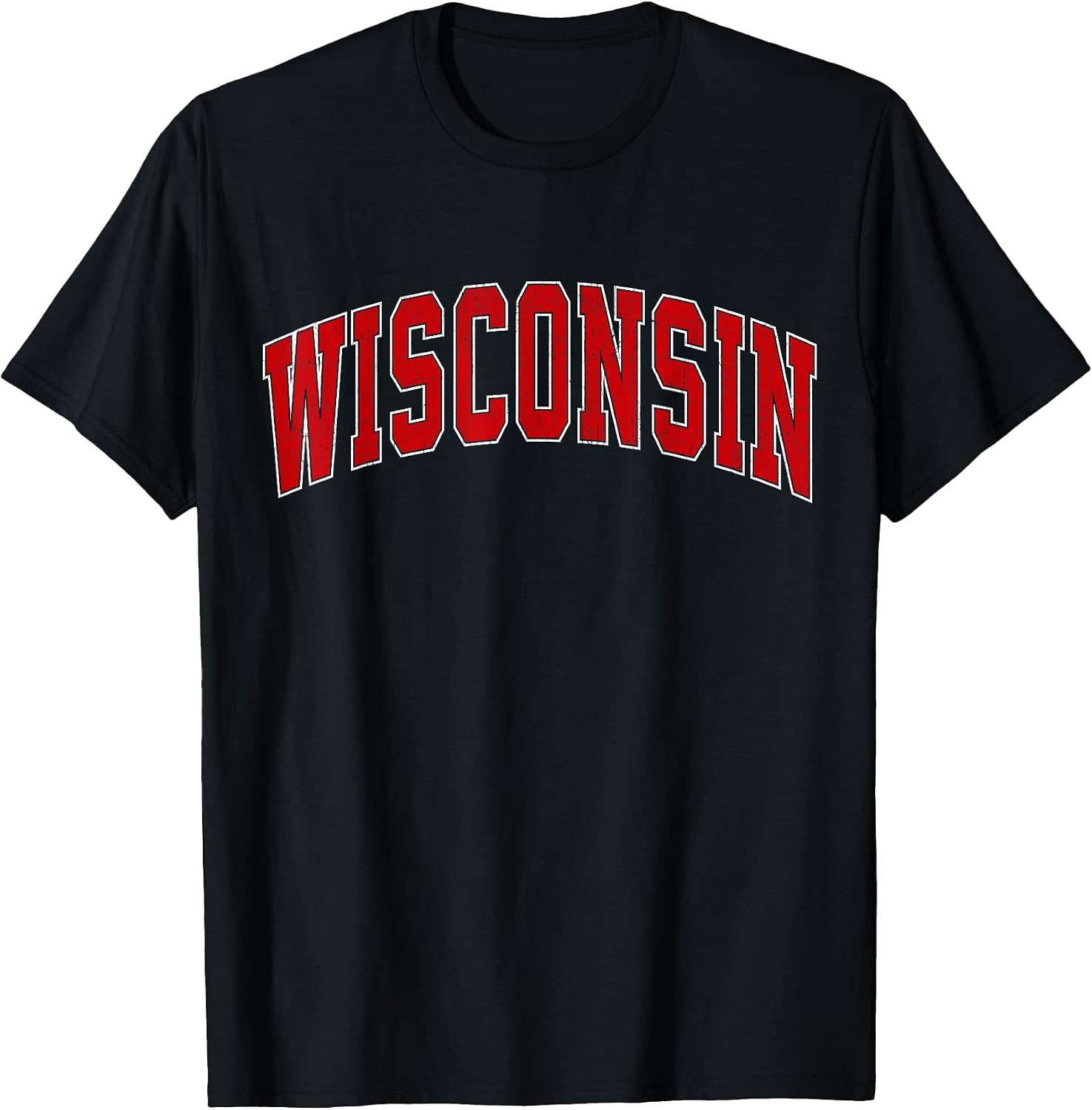 Wisconsin WI Vintage Athletic Sports Design for Men Women T-Shirt