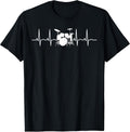 Drummer Heartbeat Drums Player Music Band Heartbeat T-Shirt