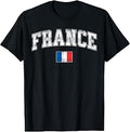 Retro Vintage France| Women Men Kids French Flag T-Shirt