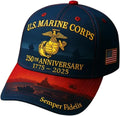 250th Anniversary Army Hat,Embroidered Tribute Veterans Hat History from Cap for Honoring Our Military Heroes