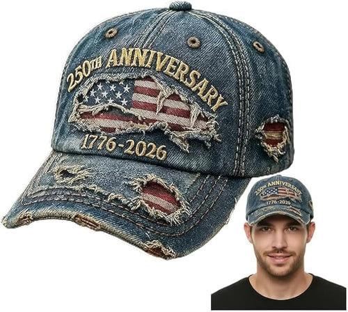 250th Anniversary USA Hat Eagle 250 Year American Anniversary Baseball Cap Adjustable Patriotic Hats