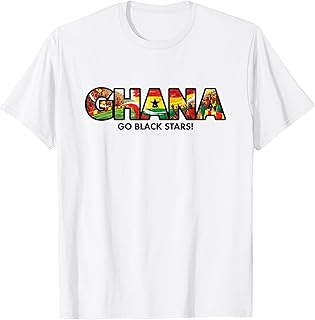 Soccer Fan Shirt 2026 Ghana Go Black Stars Supporters T-Shirt