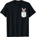 Cute Sphynx Cat in Pocket Hairless Cat Lover Pet Sphynx T-Shirt
