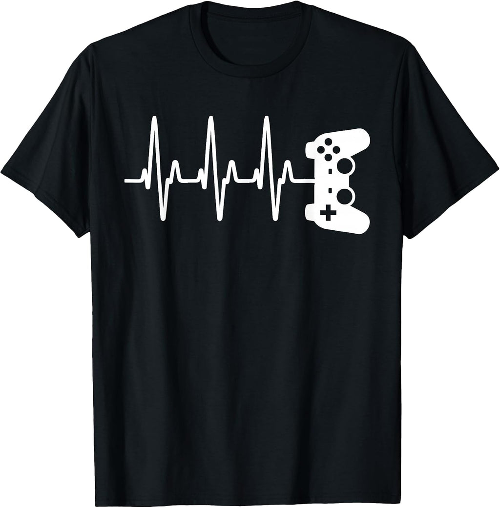 Funny Video Gaming Pc Gamer Heartbeat T-Shirt