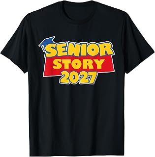 Senior 2027 Groovy Story Class of 2027 Senior Graduation T-Shirt