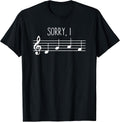 Sorry I DGAF Funny Music Note Treble Clef Band Choir Teacher T-Shirt