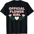 Funny Flower Girl Art for Girl Kid Women Flower Girl Wedding T-Shirt