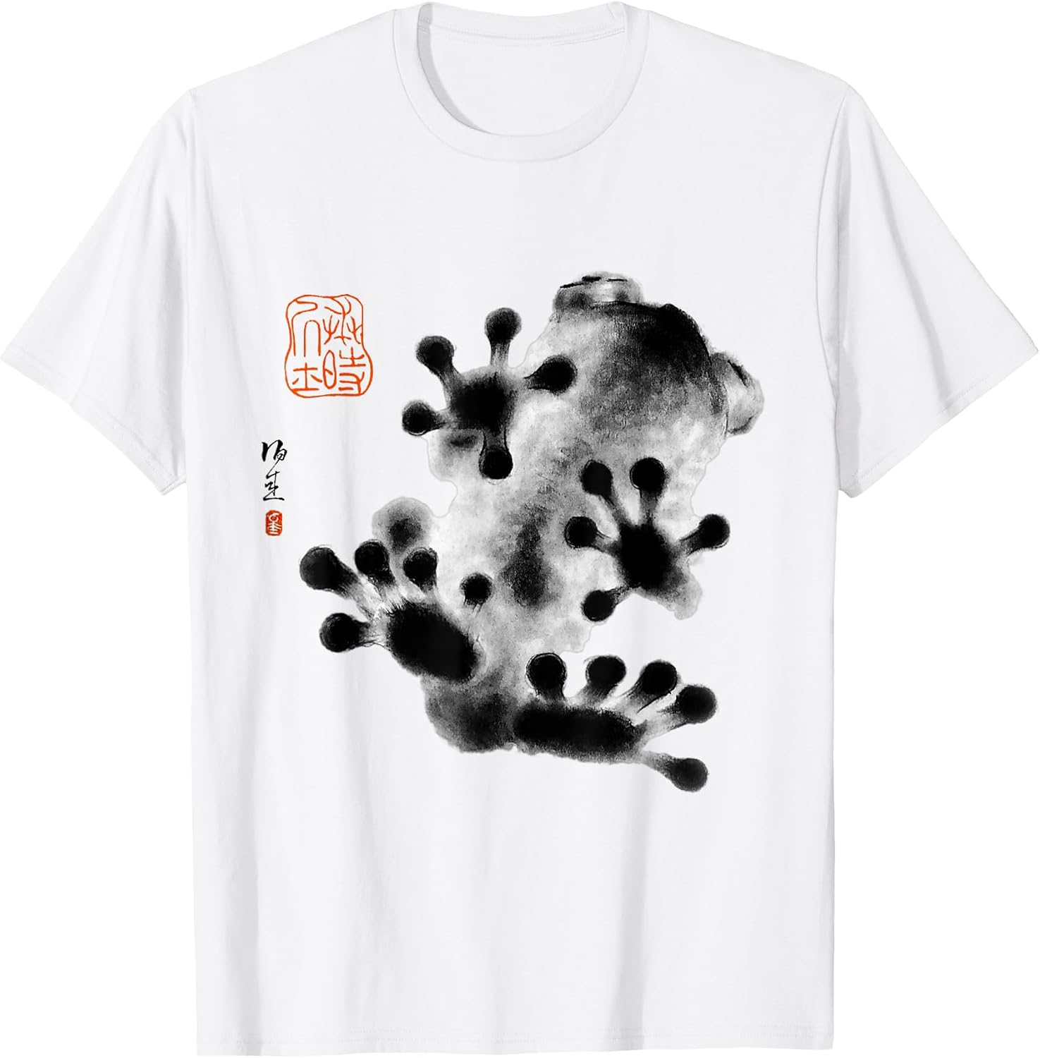 Grumpy Frog Japanese Art Graphic Tees Aesthetic Streetwear T-Shirt
