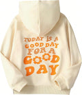 Girls' Letter Graphic Print Cute Hoodies Long Sleeve Pullover Hoodie Sweatshirt